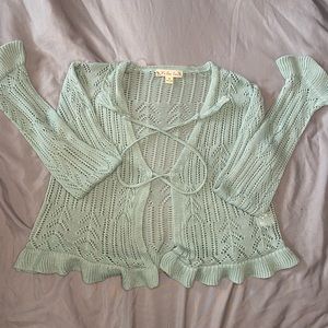 Blue mesh sweater💙